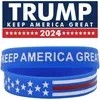 Trump 2024 Silicone Bracelet Black Blue Red Wristband Party Favor Save America Again 6 Style