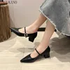 Chaussures habillées mode pointu à talon épais talons hauts