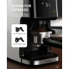 Ferramentas moedor de café cônico antiestático elétrico para café expresso com temporizador eletrônico de precisão, tela sensível ao toque ajustável