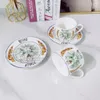 Service à thé en porcelaine, tasse à café au Design classique européen, tasse et soucoupe à thé en porcelaine, cadre cadeau d'anniversaire pour le thé de l'après-midi