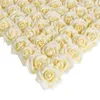 Fleurs décoratives 10/20/50 pièces 5CM têtes de roses artificielles PE pour Bouquets de mariée floraux bricolage décoration de mariage à la maison fleur de Scrapbooking