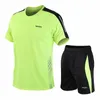 Adultes enfants vêtements de course ensembles hommes maillot de football à manches courtes enfants sport formation uniformes maillots de football survêtement 240228