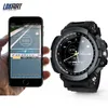 Outdoor-Smartwatch, IP68, wasserdicht, 1,14 Zoll Bildschirm, Fitness-Tracker, Schrittzähler, Erinnerung, Bluetooth, Smartwatch, 12 Monate Standby, für iOS und Android