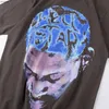 Mens Camisetas HELL STAR T-shirts Hip Hop Impresso Cabeça Hellstar Camiseta High Street Homens Mulheres Manga Curta Top Tee Stick Broca T230831