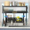 Kitchen Storage Aoliviya Official Sink Top Rack Countertop Retractable Bowl Dish Cabinet Draining St