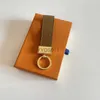 Porte-clés de luxe pour hommes et femmes, boîte cadeau de styliste de marque, 240303