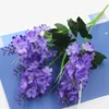 Fleurs décoratives 5 têtes jacinthe violette branche de fleur Fleurs artificielles pour l'automne décoration de mariage à la maison fausses Flores ornementales