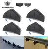 Universal Modified Shark Fin Rear Spoiler Bumper Lip Diffuser Car Accessories Carbon Fiber PatternBlack 1Pcs4Pcs PQYWSS104825168