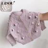 Lente Herfst Effen Kleur Koreaanse Zoete Kawaii Meisjes Trui Vest Single-breasted Paars Tops Leuke Alle Match Kinderkleding 240223