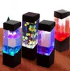 Led Jellyfish Tank Night Light Color Changing Table Lamp Aquarium Electric Mood Lava Lamp For Kids Children Gift Home Room Decor6193770