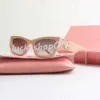 أزياء MIUI نظارات شمسية مصمم إطار بيضاوي الفاخرة MIU نظارة شمسية نسائية مضادة للتشغيل UV400 شخصية رجالي النظارات الرجعية صفيحة عالية الجودة قيمة عالية