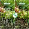 Stakes 100pcs Garden Stakes Yard Stakes Heavy Duty Metal Gaanized Pins Lawn Stakes for Weed Barrier Fabric Ground Cover Holding Fence
