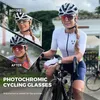 Kapvoe Pochromic Cycling Okulary przeciwsłoneczne dla mężczyzny Woman Outdoor Sports Rowery Gogle rowerowe okulary mtb rowerowe okulary okulary 240228