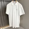 Mens Tee Designer Men Short Sleeved Motif Polo T-shirt Running Embroidered Monogram Floating Double Patch Vacations Beach Man Party Polos T-shirts