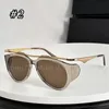 Gafas de sol de montura completa de moda de versión premium con logotipo de metal para mujeres u hombres con caja