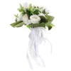 Decorative Flowers Roses Bridal Bouquet Bride Dried Greenery For Bouquets Weddings Artificial