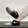 Men's Socks Gradient Color Yoga Five Toes Bandage Gym Fitness Dance Sports Backless Breathable Non-slip Ballet Pilates