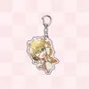 Keychains Manga Anime Yona från Dawn Cartoon Figure Keychain Haku Yun Kijia Jieha Zeno Shina Transparent Acrylic Keyring Collection