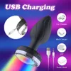 Vibrant Butt Plug LED Light Anal APP Vibrateur Prostate Masseur pour Hommes Télécommande Vagin Vibrateur Anal Sex Toys pour Femmes 240227
