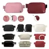 Luxury Womens Men Fanny Pack Clutch Bag Cross Body Shoulder Fleece Yoga Handväska Fashion Lu Överallt Belt Lulu Chest Nylon Bumbag midja midja