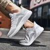 2020 Fashion New Running Casual Shoes Flying Woven Mesh Breathable Sneakers Lightweight Wear-resistant Jogging Men Sport ShoesF6 Black white