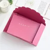 17.4*11 cm Small gratulationskort Namn Kort Kuvert Hot Stamping Pearlescent Love Letter Kraft Paper Mini Enveles HZ122