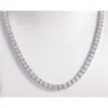 3mm 16 handgjorda 10k guldanpassade tennishalsbandkedjor isade ut def moissanite diamant lyxsmycken halsband