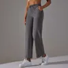 Lu Align Pant Wide Outfit Women Leg Flare Pants With Tickets Drawstring Sportbyxor Hög midja FLAGE YOGA LEGGINGS Fitness Running Jogg Joggger Gry Lu-08 2024