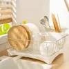 Égouttoir à vaisselle en acier inoxydable, égouttoir à couverts, ustensiles ménagers, support de cuisine, passoire, égouttoir à vaisselle de cuisine, panier blanc 240227