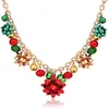 Pendentif Colliers Collier de Noël X-Mas Jingle Bell Présent Bow Boucles d'oreilles Bracelet Cadeaux pour femmes filles