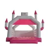 Château gonflable gonflable princesse rose en PVC, Moonwalks, videur sautant, maison de rebond blanche pour mariage, jeu pour enfants