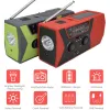 Radio Portable Emergency Solar Hand Crank Radio AM/FM NOAA Weather Radio Reading Lamp 2000mAh Power Bank for Camping Hunting