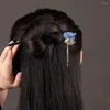 Haarspangen, chinesischer Stab, langlebig, Holzquaste, Essstäbchen für Mädchen, Frauen, Damen