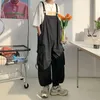 Männer Hosenträger Overall Baggy Hosen Sommer Overalls Japanische Träger Casual Taschen Unisex Übergroße Streetwear Männliche Y2K Kleidung 240228