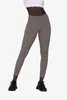 Women's Pants Tight Nude With Raised Hips Cross Waist Pockets Sports Crop