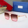 Guccs Glasses Designers Cucci Sun Glasses Man Woman Sonnenbrillen New Womens Box Sunglasses Large Frame Net Red Glasses Overseas Sunglasses Male