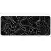 Kuddar Drop Shipping Gaming Mouse Pad Multicolor Contour Map Rubber Keyboard Mousepas Black White Large Desk Mat för Laptop Gamer Pad