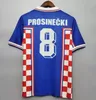 1998 1999 SUKER Maillots rétro Boban Croatie Maillots de football vintage classique Prosinecki maillot de football SOLDO STIMAC TUDOR MATO BAJIC maillot de foot Home Away