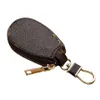 Ringar Keys Keychains Rings Plaid Leather Pendant Charms Fashion Design Pouches Jewelry Gift 240303