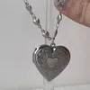 Pendant Necklaces Fashion Alloy Peach Heart For Women Girls Harajuku Korean Necklace Sweet Cool Y2k Jewelry 2024 Dropship