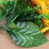Dekorative Blumen, 13 Köpfe, künstlicher Sonnenblumenstrauß, Seidenstoff, Simulationsarrangements, idyllische Dekoration