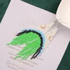Dangle Earrings High-end Colorful Peacock Feather Long Tassel Hand-woven Rice Beads Women's