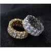 High Quality 2 Rows Pass Diamond Tester Sterling Sier Hip Hop Fashion Jewelry Rings Moissanite Ring Men