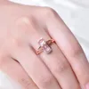 Anillos de racimo CAOSHI Delicado anillo de dedo animal joyería de fiesta de aniversario femenina con diseño de forma de gato Accesorios estéticos para boda