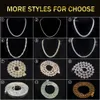 10K 14K 18K Solid Gold Tennis Chain Armband Snabbleverans 3mm 4mm 5mm VVS Moissanite Diamond Tennis Chain Necklace Jewelry