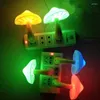 Veilleuses LED en forme de champignon, lampe à prise murale, prise EU US, chambre à coucher, vert, bleu, rouge, décoration de la maison pour bébé