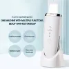 Dispositivi Scrubber ad ultrasuoni per la pelle del viso Ion Deep Professional 24K Pala per peeling dorata con serbatoio dell'acqua Strumento esfoliante per la pulizia del viso