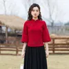 Ethnic Clothing Elegant And Youth Woman Blouses National Tang Suit Fashion Cheongsam Top Traditional China Shirt Chinese Style Women's