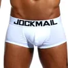 JOCKMAIL Ropa interior Boxers para hombre Calzoncillos sólidos para hombre Bragas cortas Boxer JM402