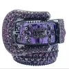 Designer Belt B i b i Simon Belts for Men Women Shiny Diamond Belt High quality soft artificial leather durable Multicolour with Bling Rhinestones